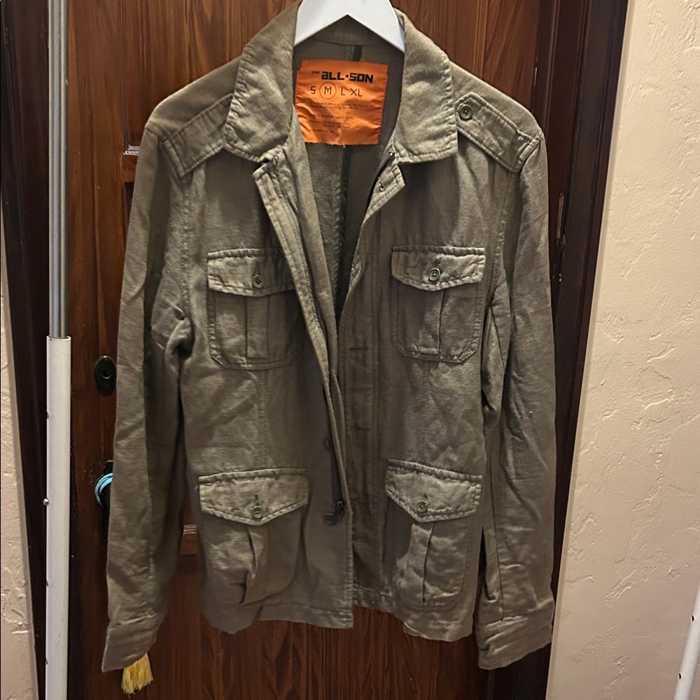 Men's Olive Utility Jacket